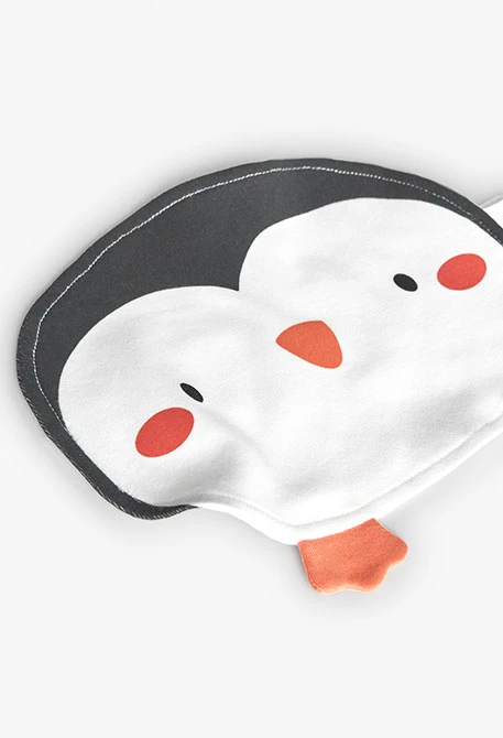 Decke und Lätzchen Baby mit Pinguinmuster