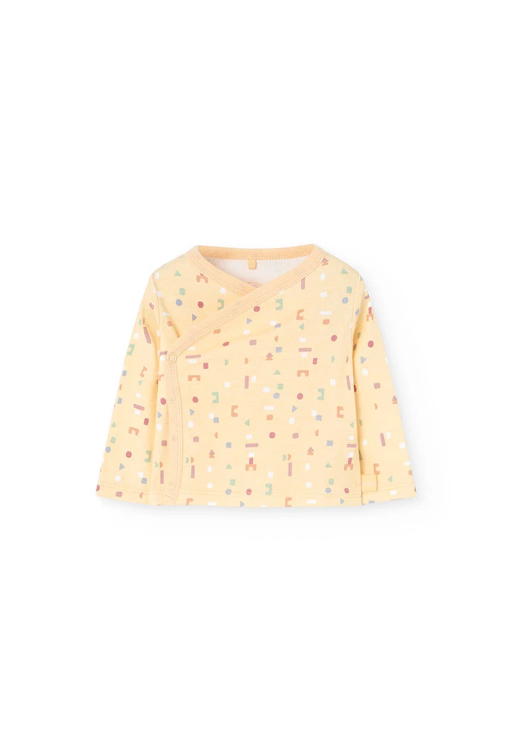 Beige knitted baby set