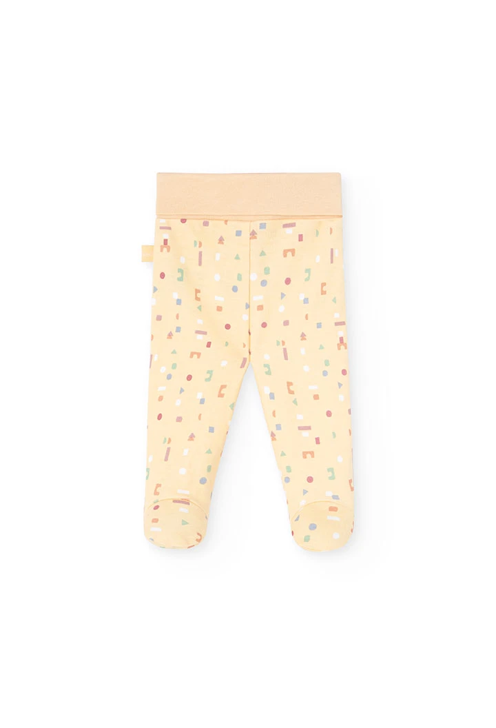 Beige knitted baby set