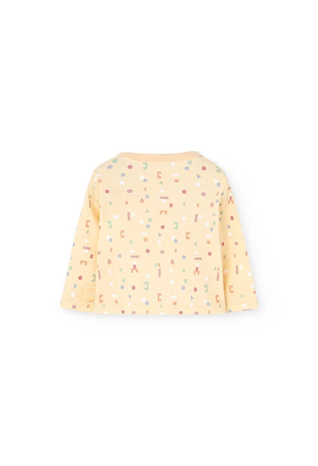 Conjunto bebé de punto beige