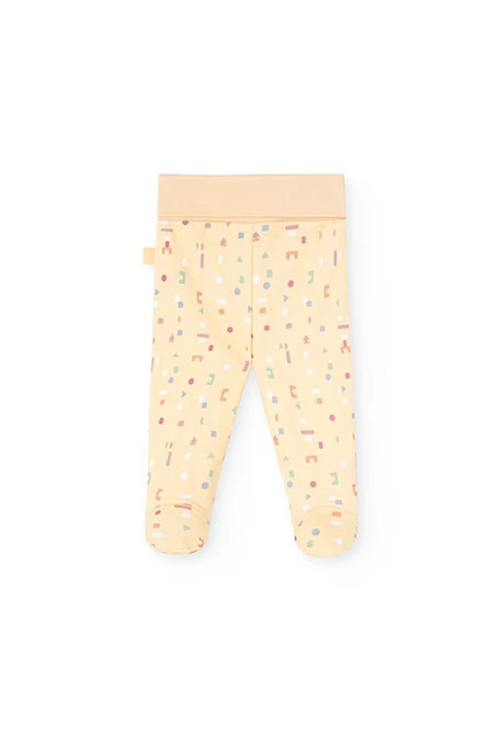 Conjunto bebé de punto beige