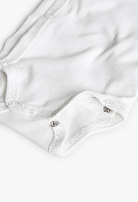 Conjunto bebé de punto beige