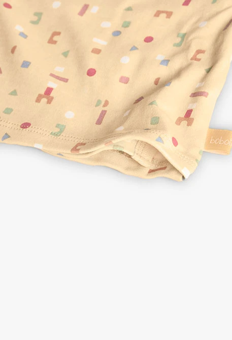 Conjunto bebé de punto beige