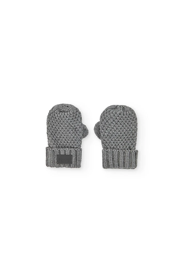 Gants bébé gris