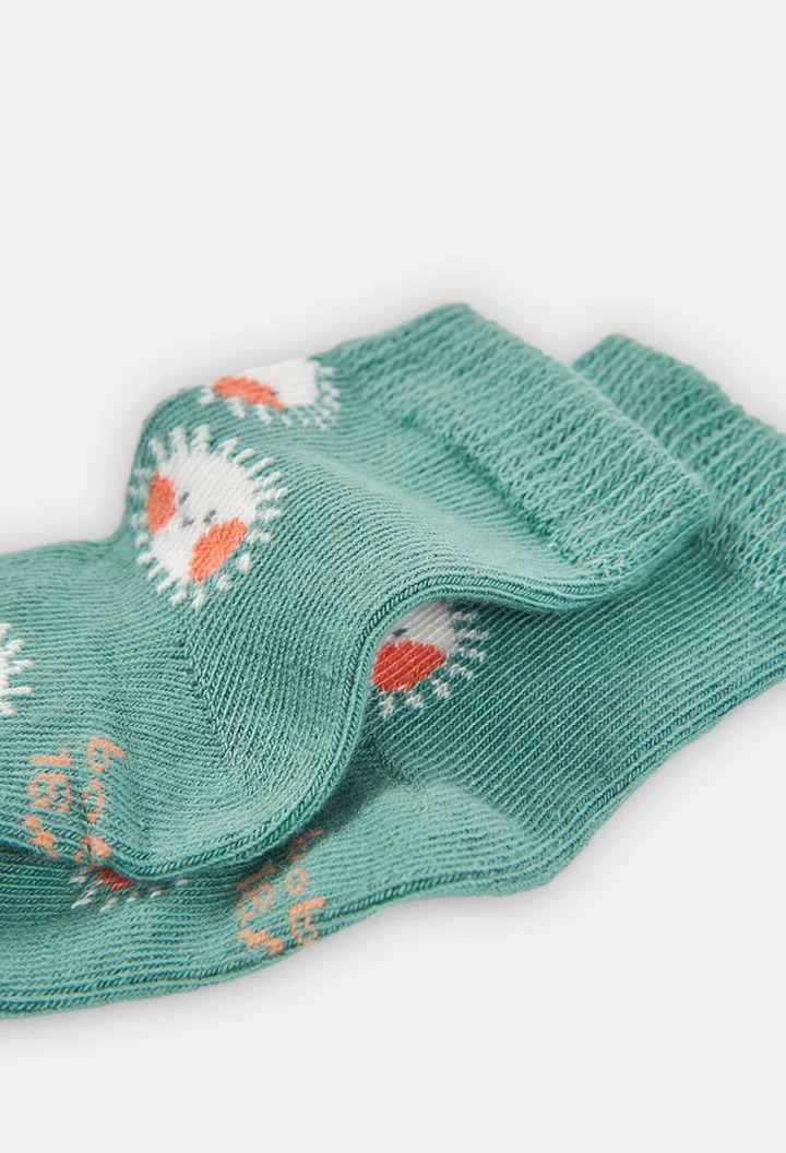 Pack of baby brown cotton socks