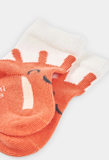 Pack Babysocken aus brauner Baumwolle