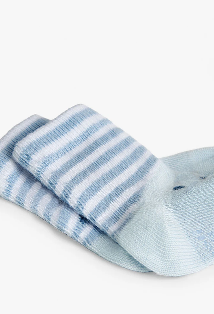 Pack chaussettes bébé bleu ciel