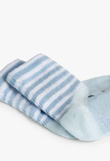 Pack of baby socks in light blue