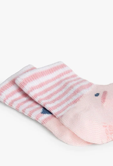 Pack di calzini da neonato rosa