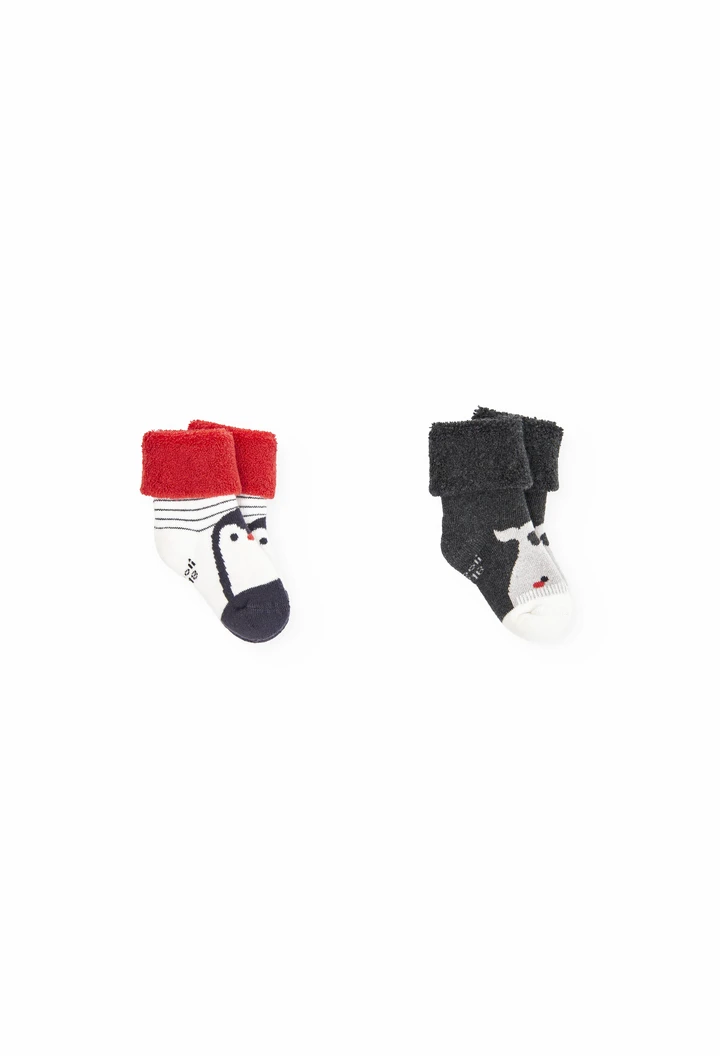 Kurzsocken (Packung, 3-Para) für Baby-Jungen in Weiss