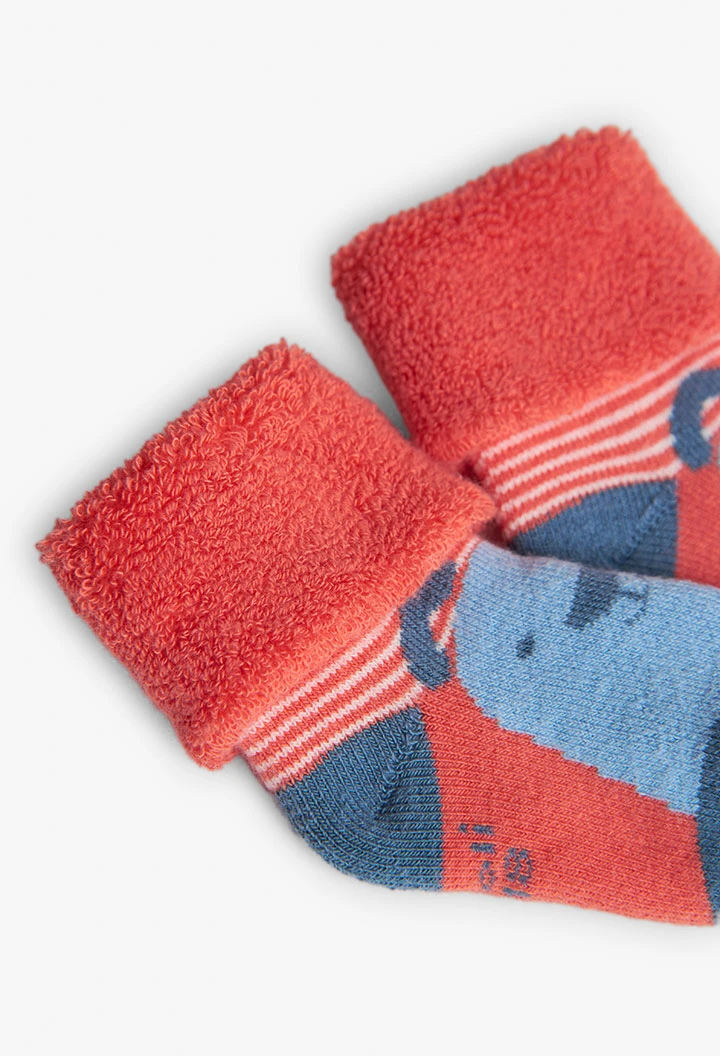 Lot de chaussettes pour bébé en orange