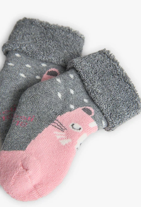 Lot de chaussettes pour bébé en rose