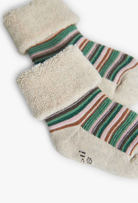 Lot de chaussettes pour bébé en écru