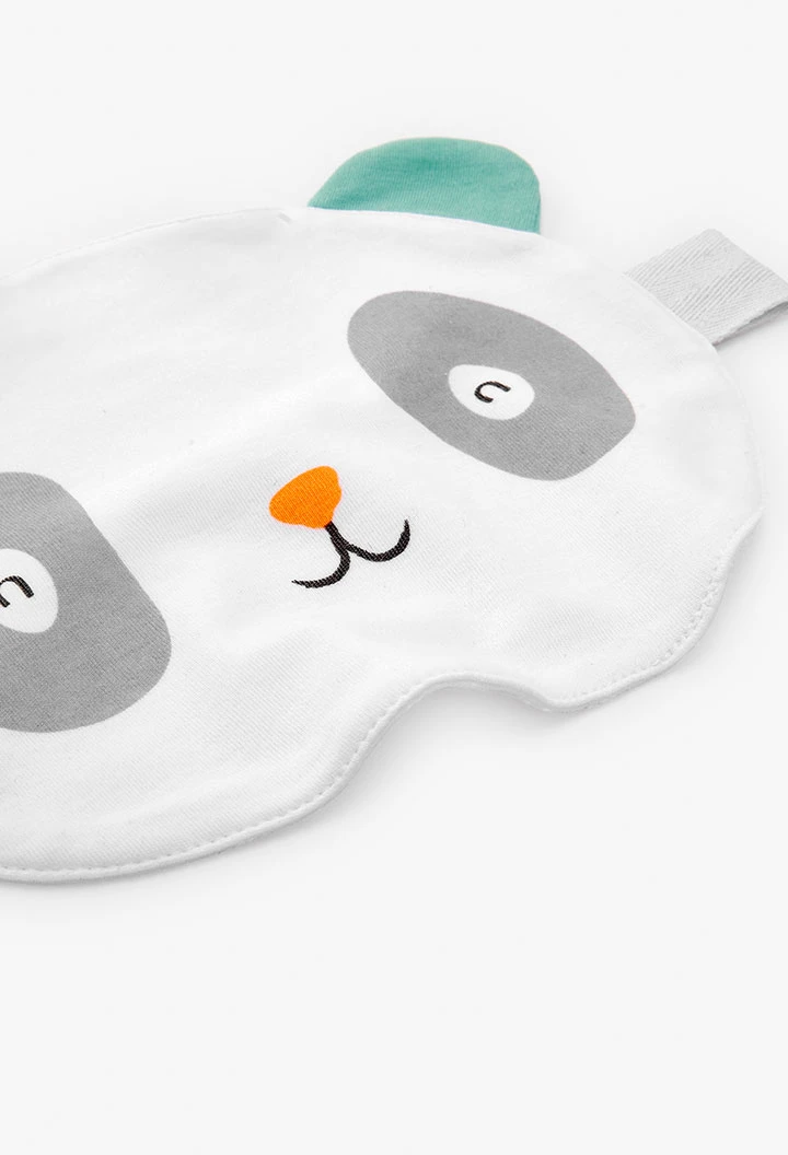 Pack de manta y doudou para bebé unisex en blanco