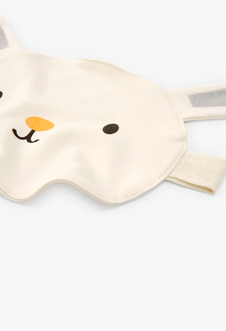 Pack de manta y doudou para bebé unisex en color blanco con estamapado