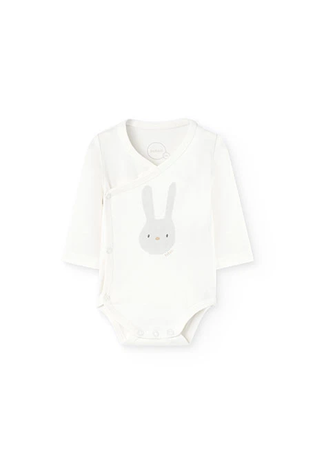 Pack de punto para bebé unisex en color blanco con estampado