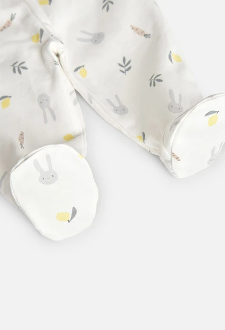 Pack de punto para bebé unisex en color blanco con estampado