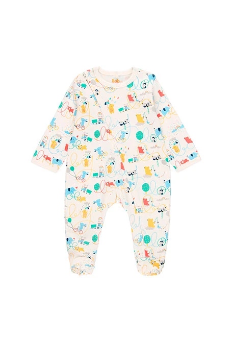 Grenouillère cotêlée pour bébé - organique