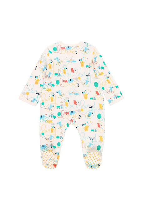 Grenouillère cotêlée pour bébé - organique