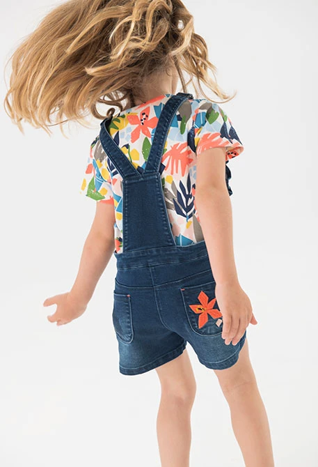Camisola de malha para bebé menina com estampado de flores
