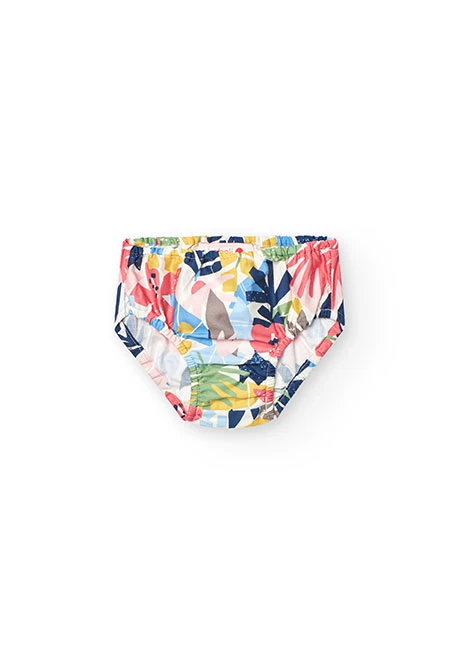 Robe en satin pour bébé fille avec imprimé floral