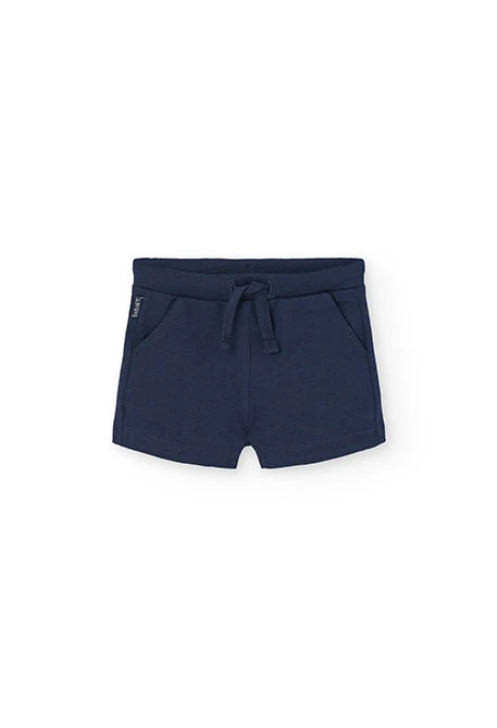 Conjunto de camiseta y short de punto para bebé niña en color rojo