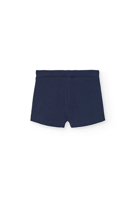 Conjunto de camiseta y short de punto para bebé niña en color rojo