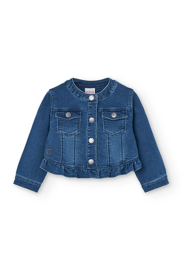 Veste en jean pour bébé fille en bleu