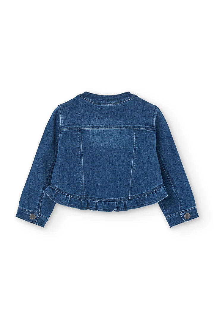 Veste en jean pour bébé fille en bleu