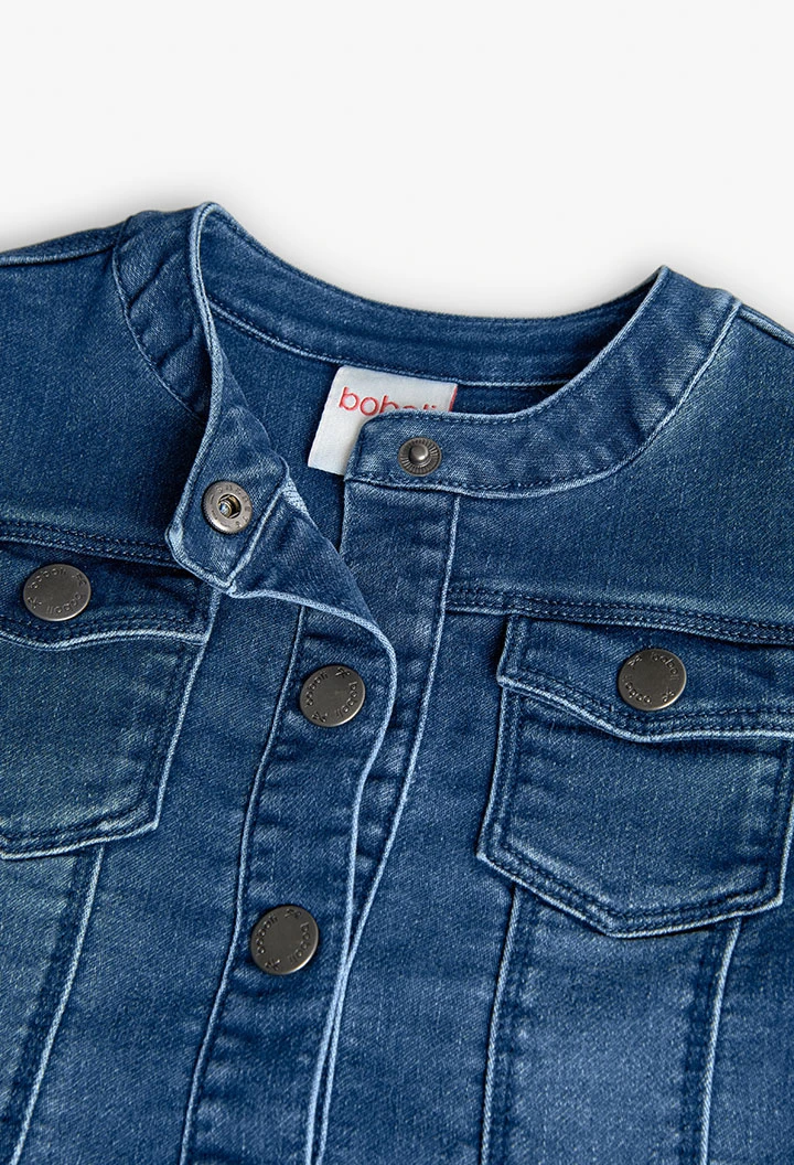 Veste en jean pour bébé fille en bleu