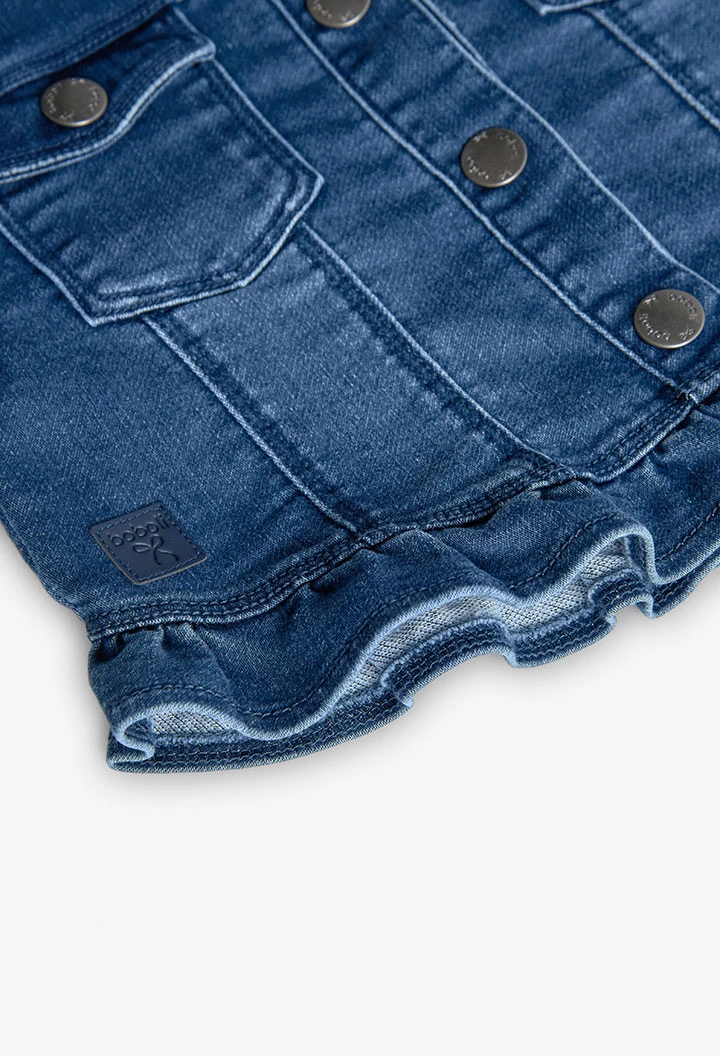 Veste en jean pour bébé fille en bleu
