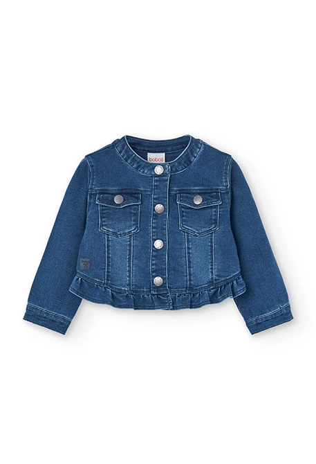 Veste en jean pour bébé fille en bleu