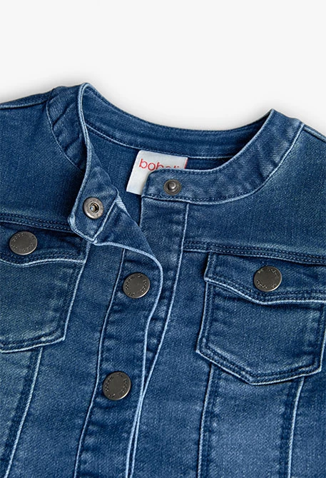 Veste en jean pour bébé fille en bleu