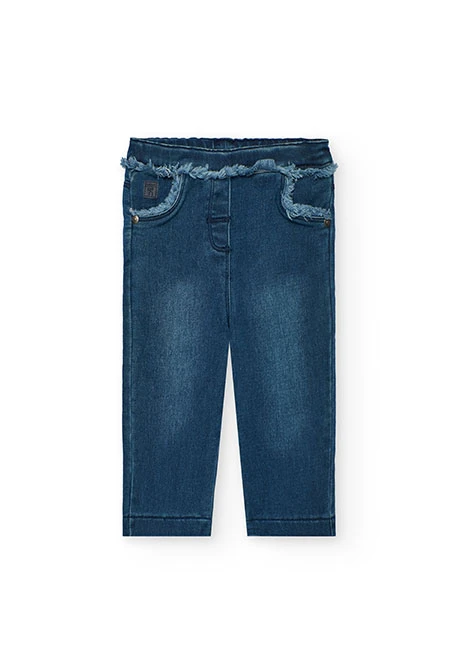 Girls denim trousers in blue
