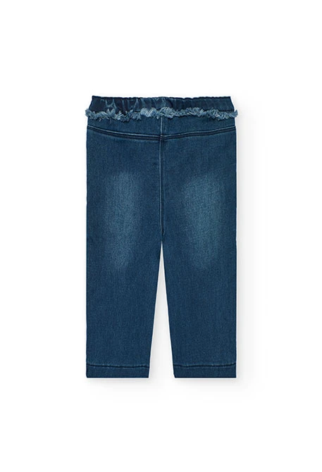 Pantalon en denim fille en bleu