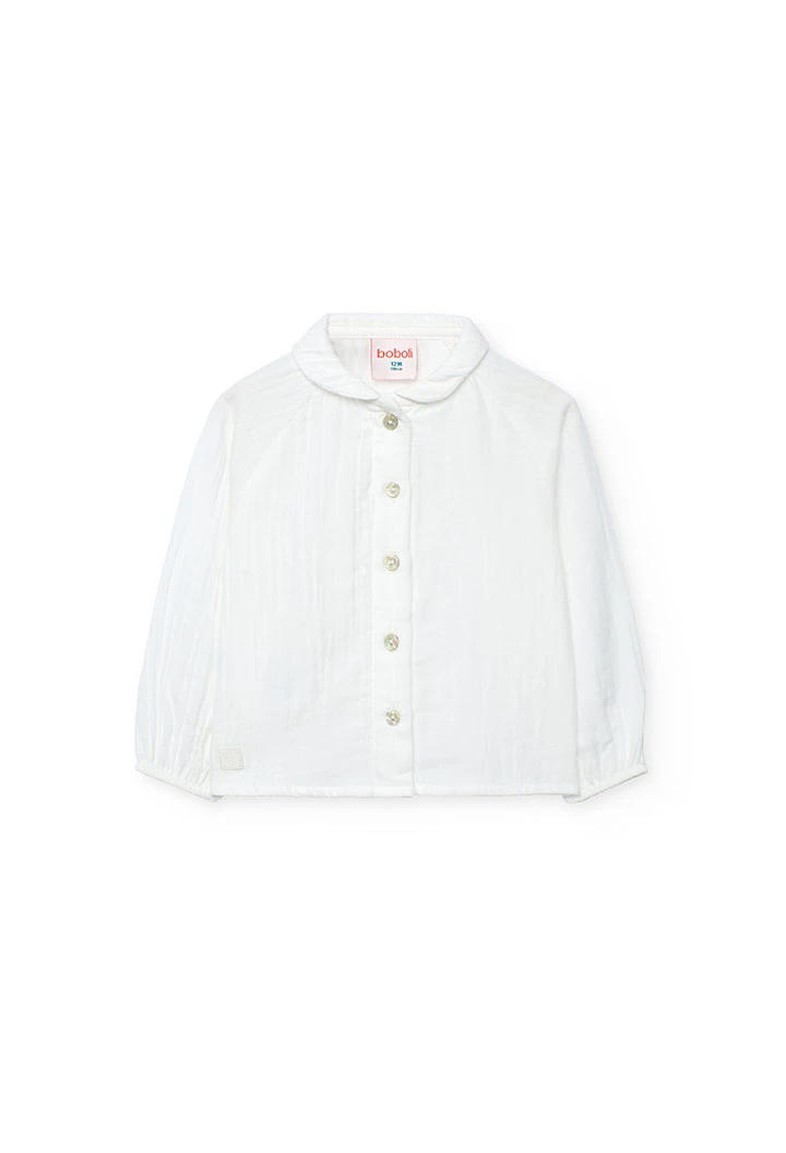 Camisa niña blanco