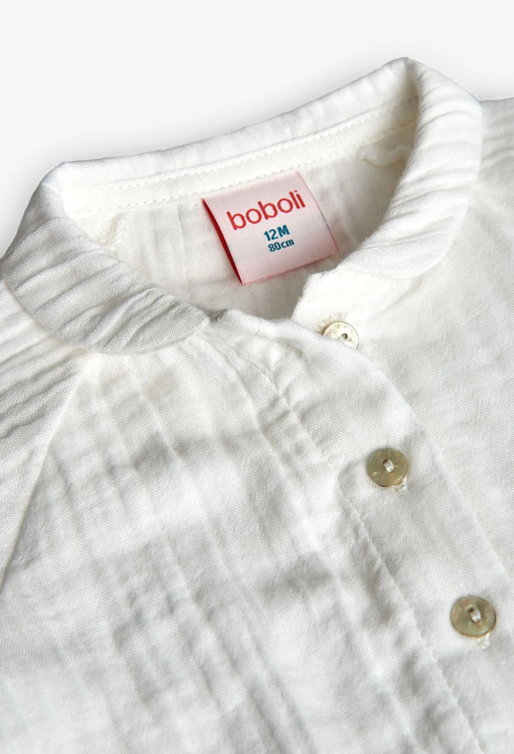 Camisa niña blanco