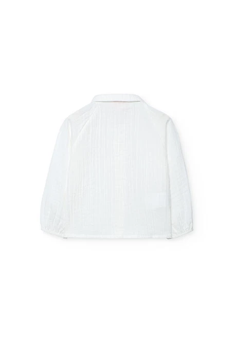 Chemise fille blanc