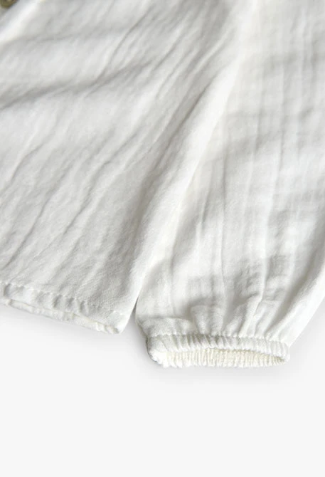 Camisa nena blanc