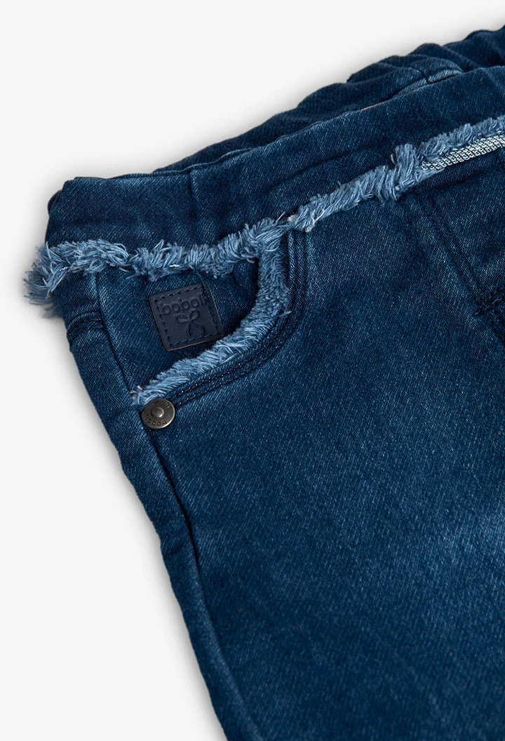Short en denim bleu