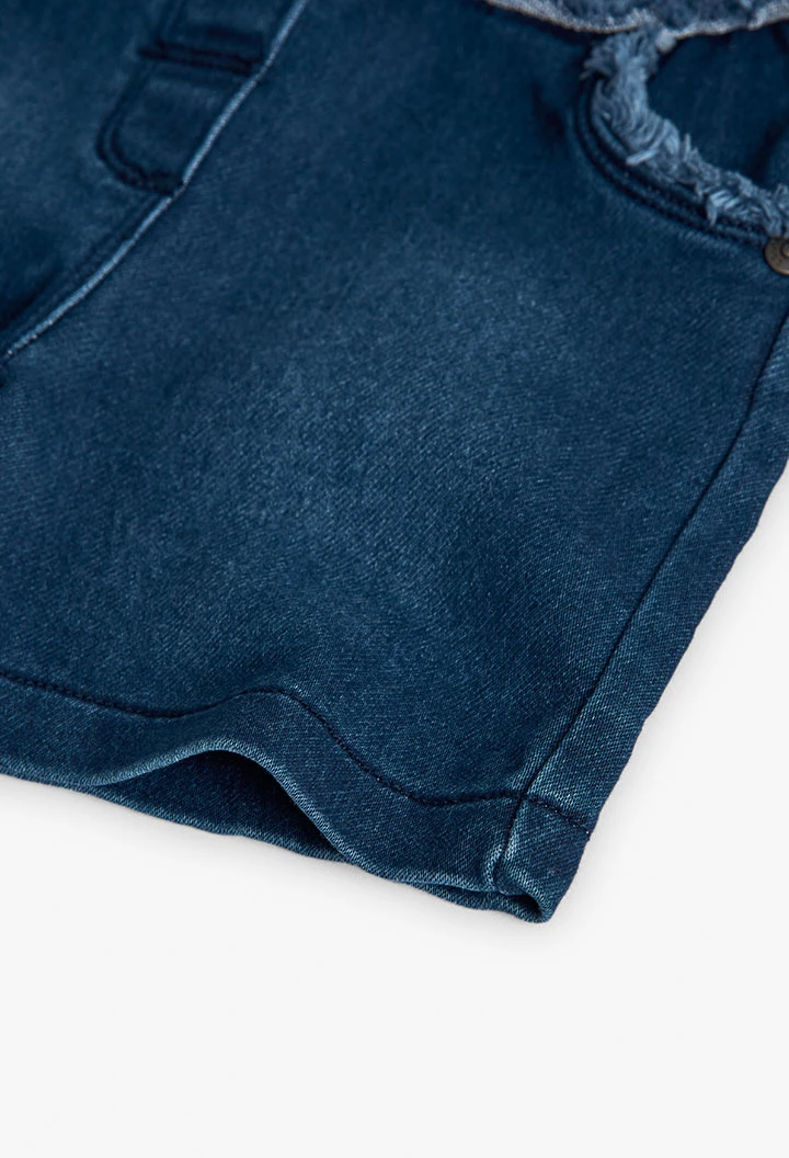 Short en denim bleu
