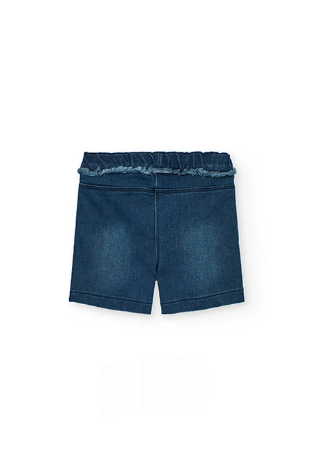 Blaue Denim-Shorts