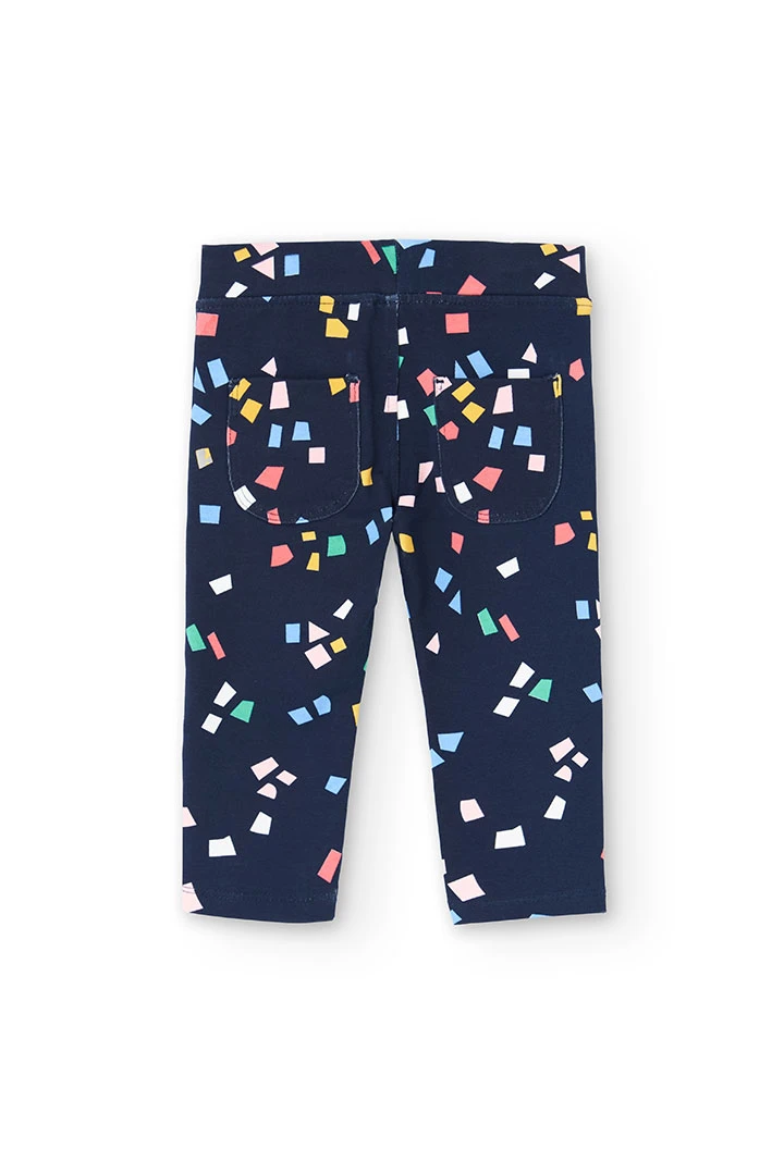 Mädchenhose Vlies geometrische Formen