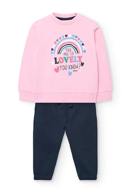 Ensemble fille rose