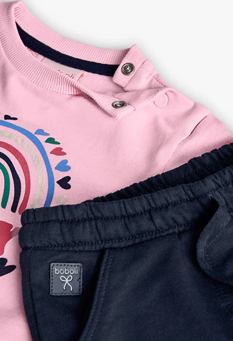 Completo bambina rosa