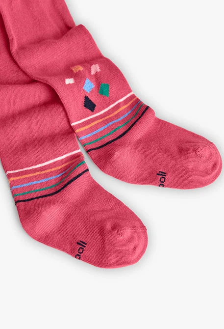 Collant de malha rosa