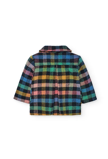 Chaqueta de paño niña cuadros