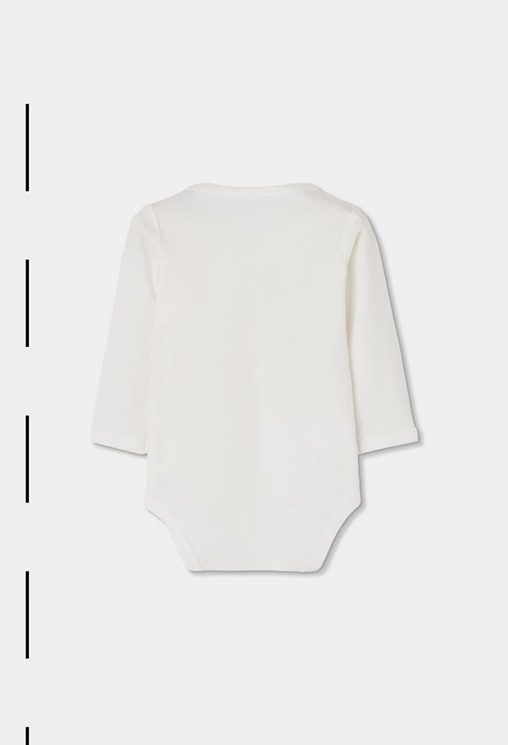 Pack maille bébé blanc imprimé arc-en-ciel et animaux