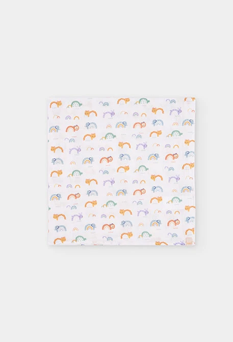 Pack canastilla baby cotton printed animals