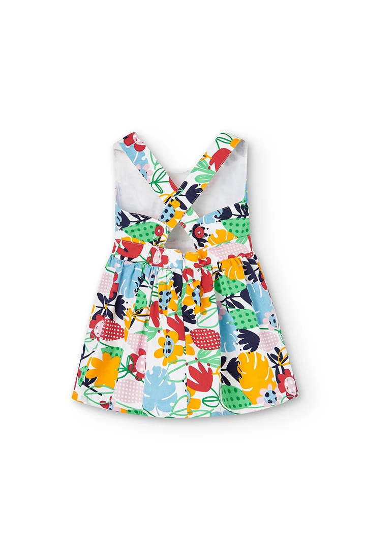 Kleid satin "blumen" für baby mädchen -BCI